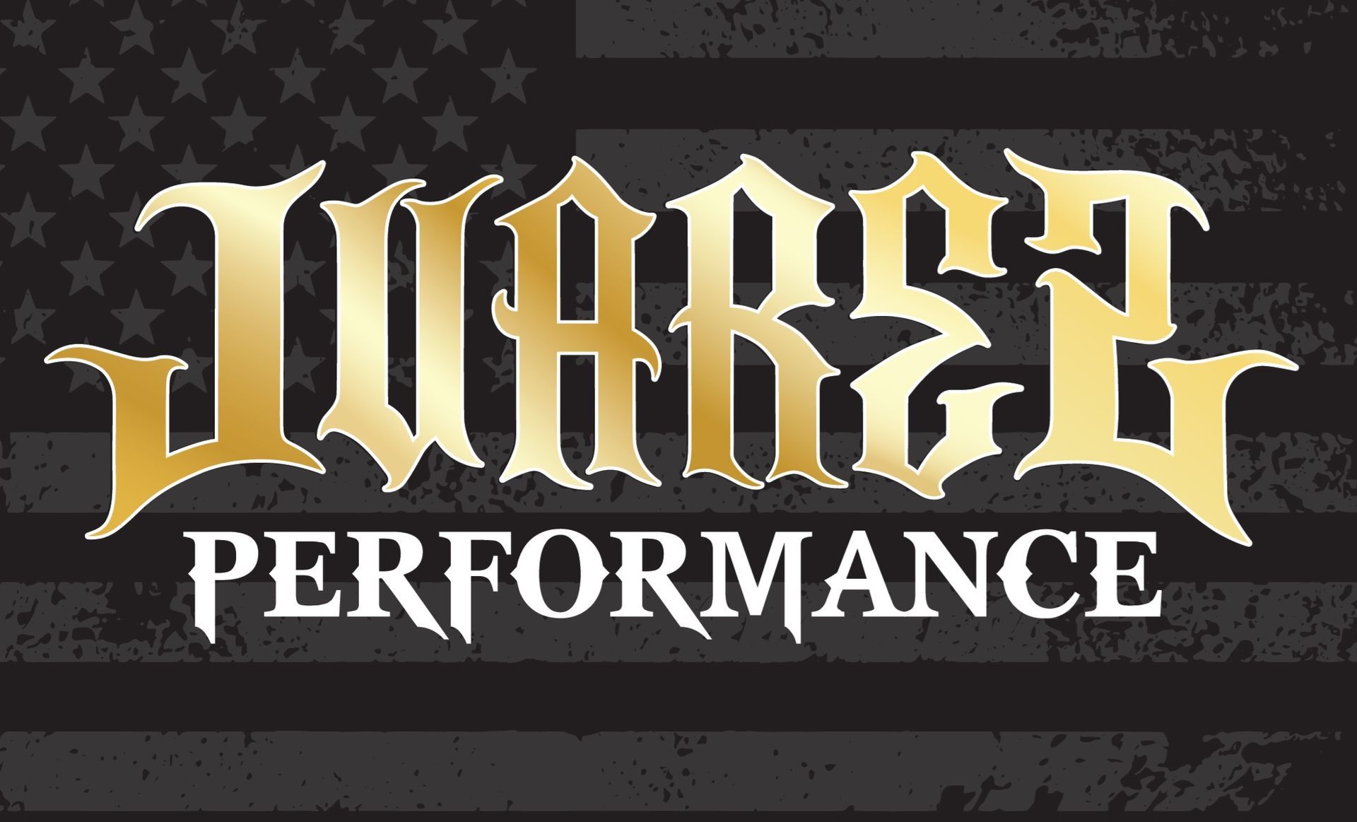 Gold &ldquo;JAREL&rdquo; logo above white &ldquo;PERFORMANCE&rdquo; on a dark American flag background