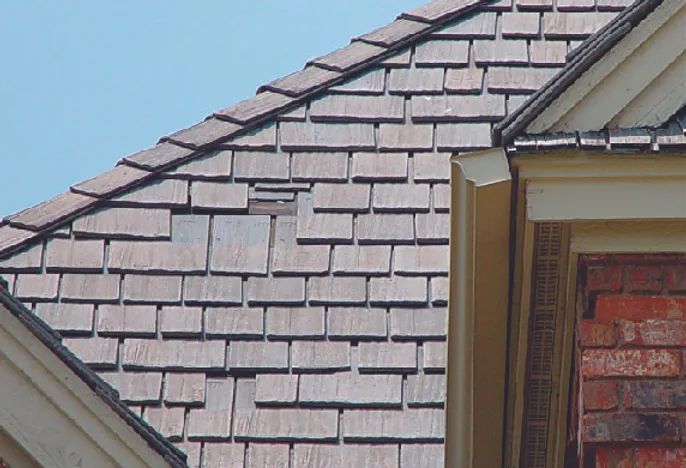 Wind Damaged Hardi Shake