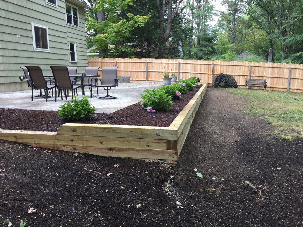 Yard after installation