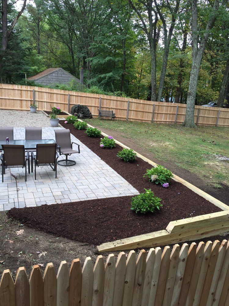 Yard after installation