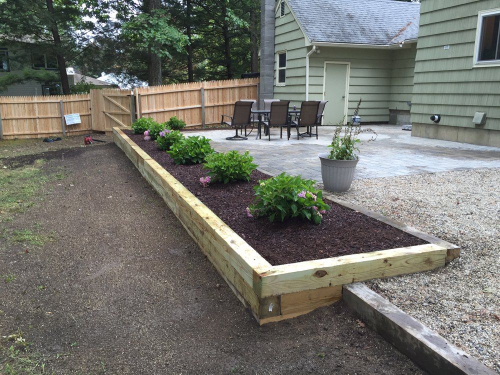 Yard after installation