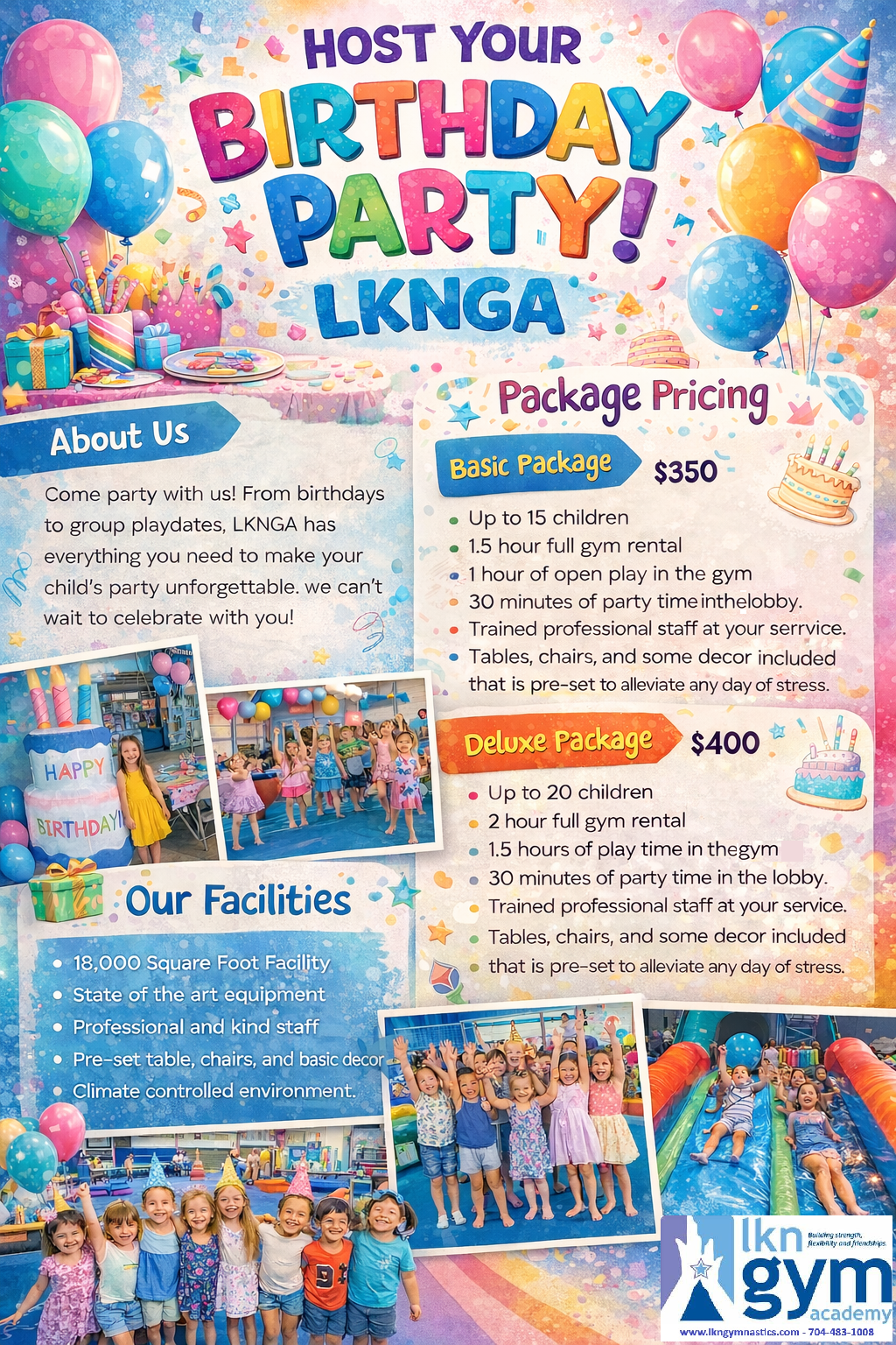 Birthday Parties Package page 2