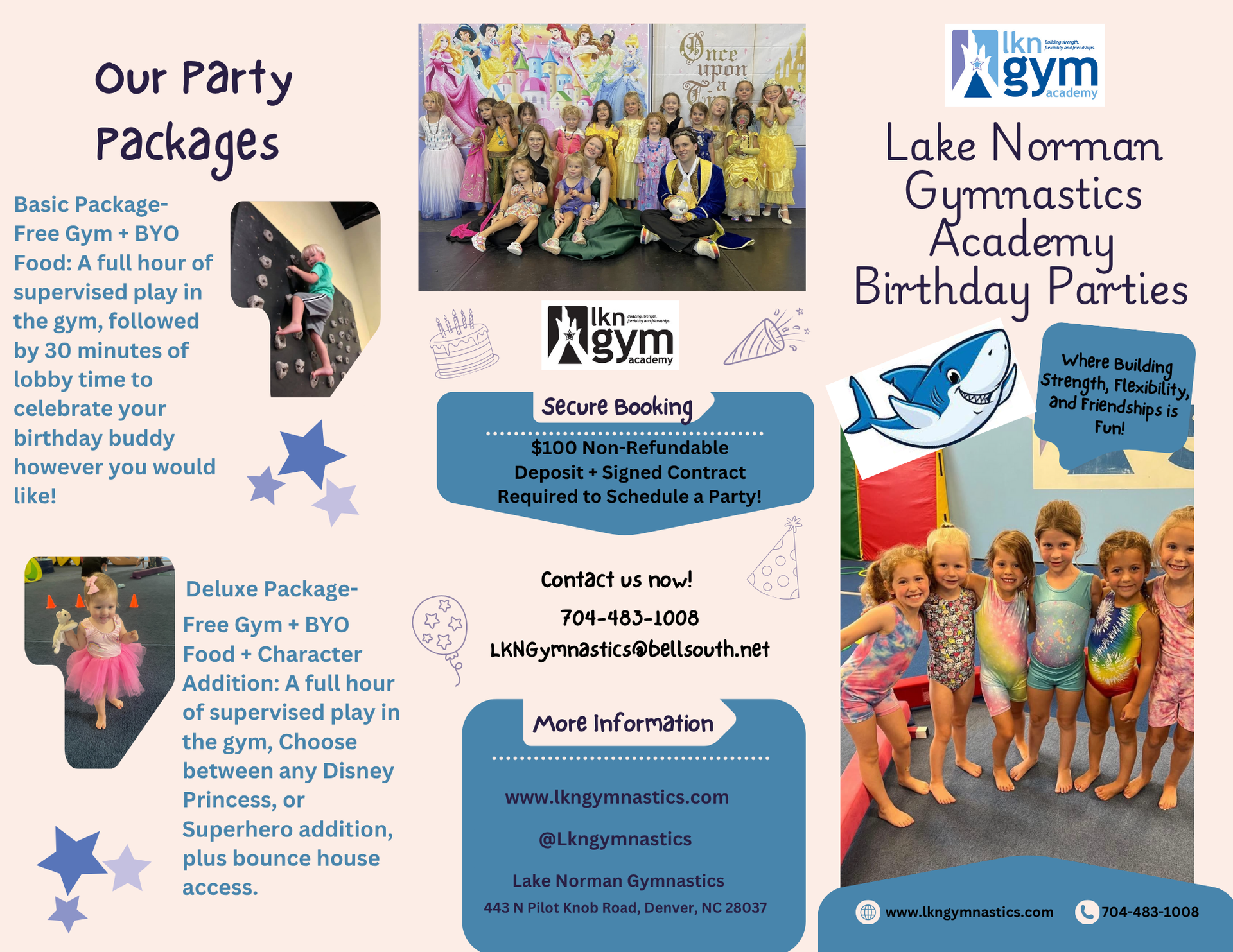 Birthday Parties Package page 1