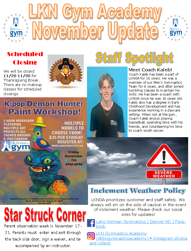 November Newsletter page 1