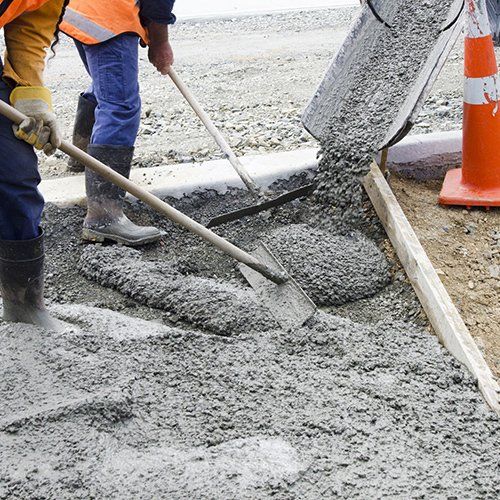 Concrete driveway construction
