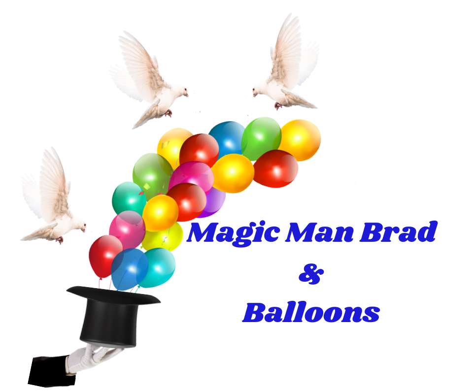 Magic Man Brad & Balloons logo