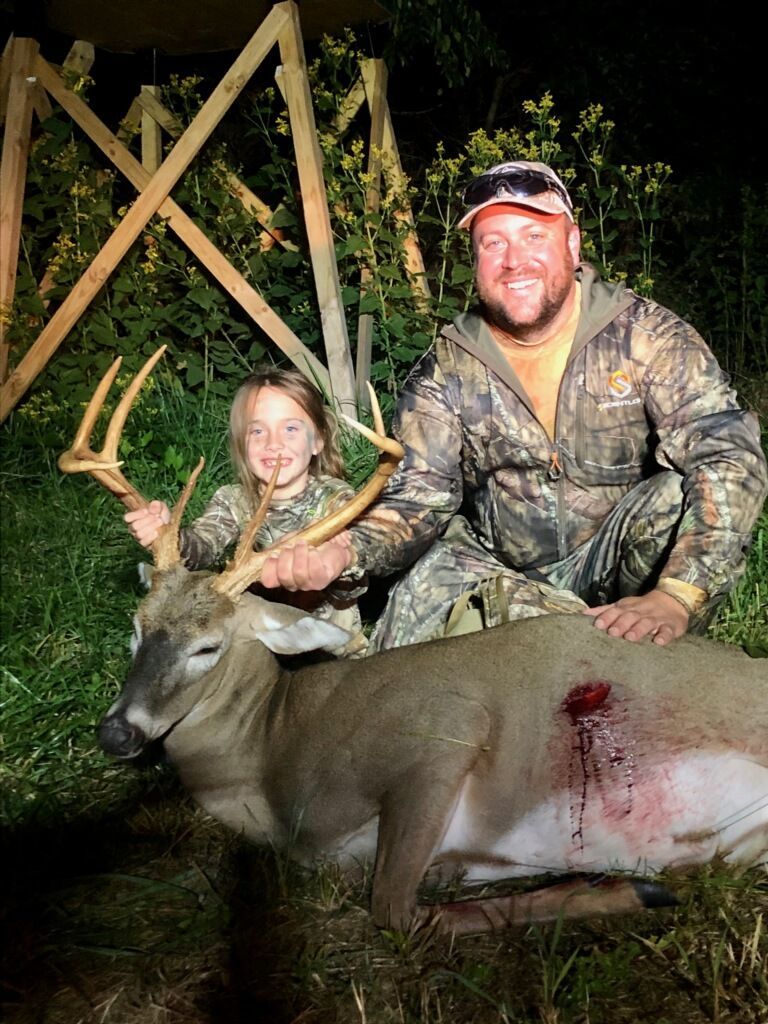 Father and daughter hunting