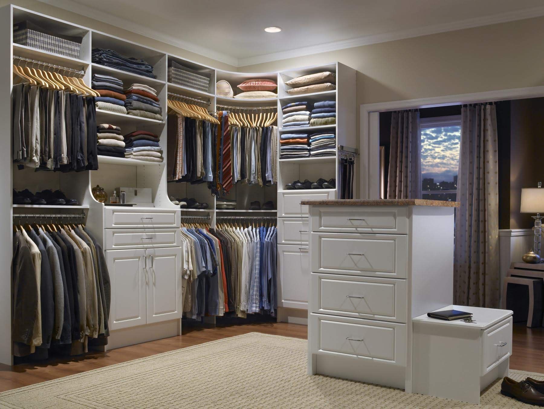 wood closet