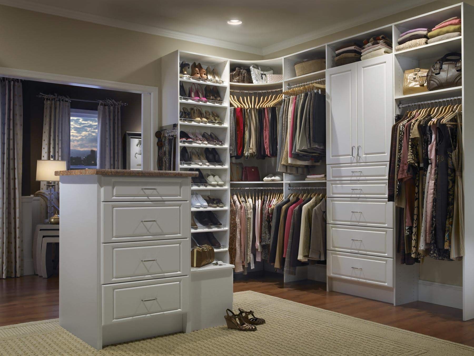 wood closet