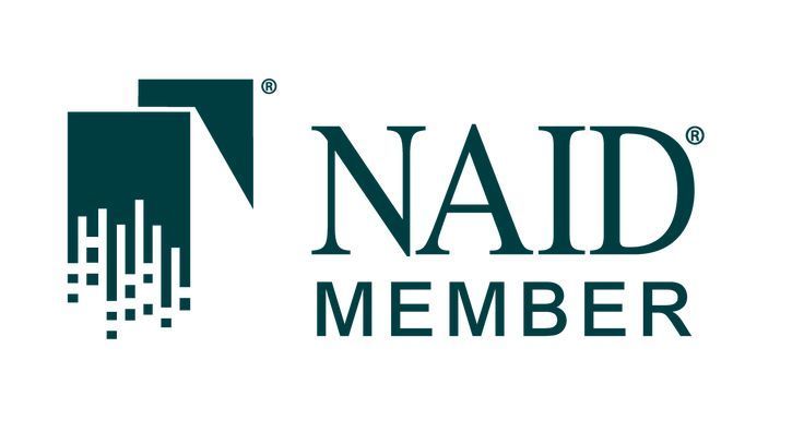 The naid member logo is a blue and white logo on a white background.