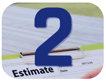 A clipboard with the number 2 on it