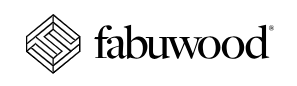 Fabuwood logo: geometric shape with letters 