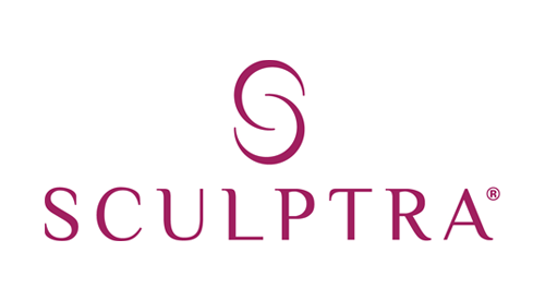 Sculptra logo with a stylized