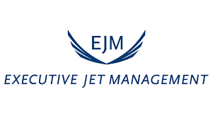 The logo for ejm executive jet management