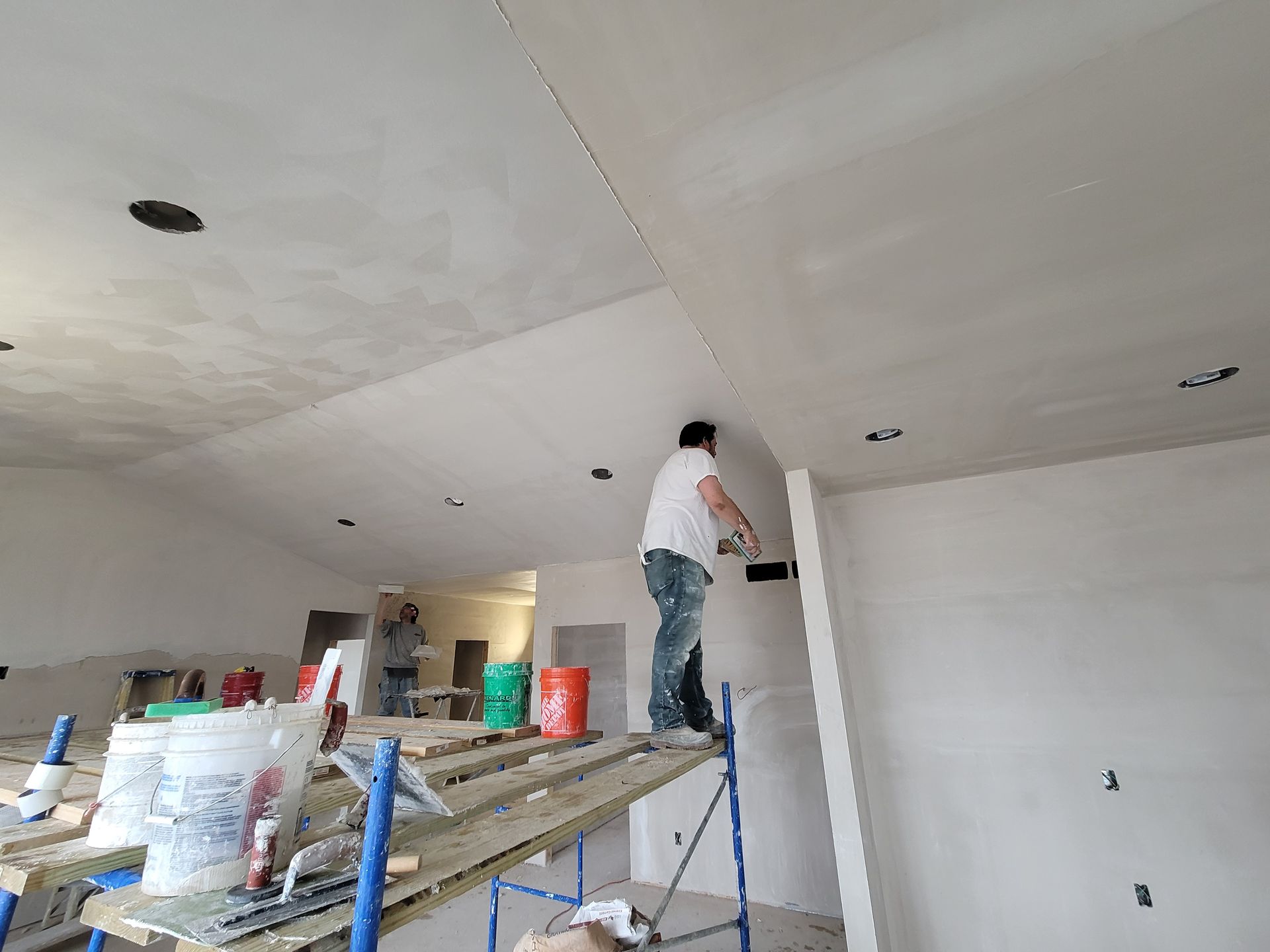 New construction plastering
