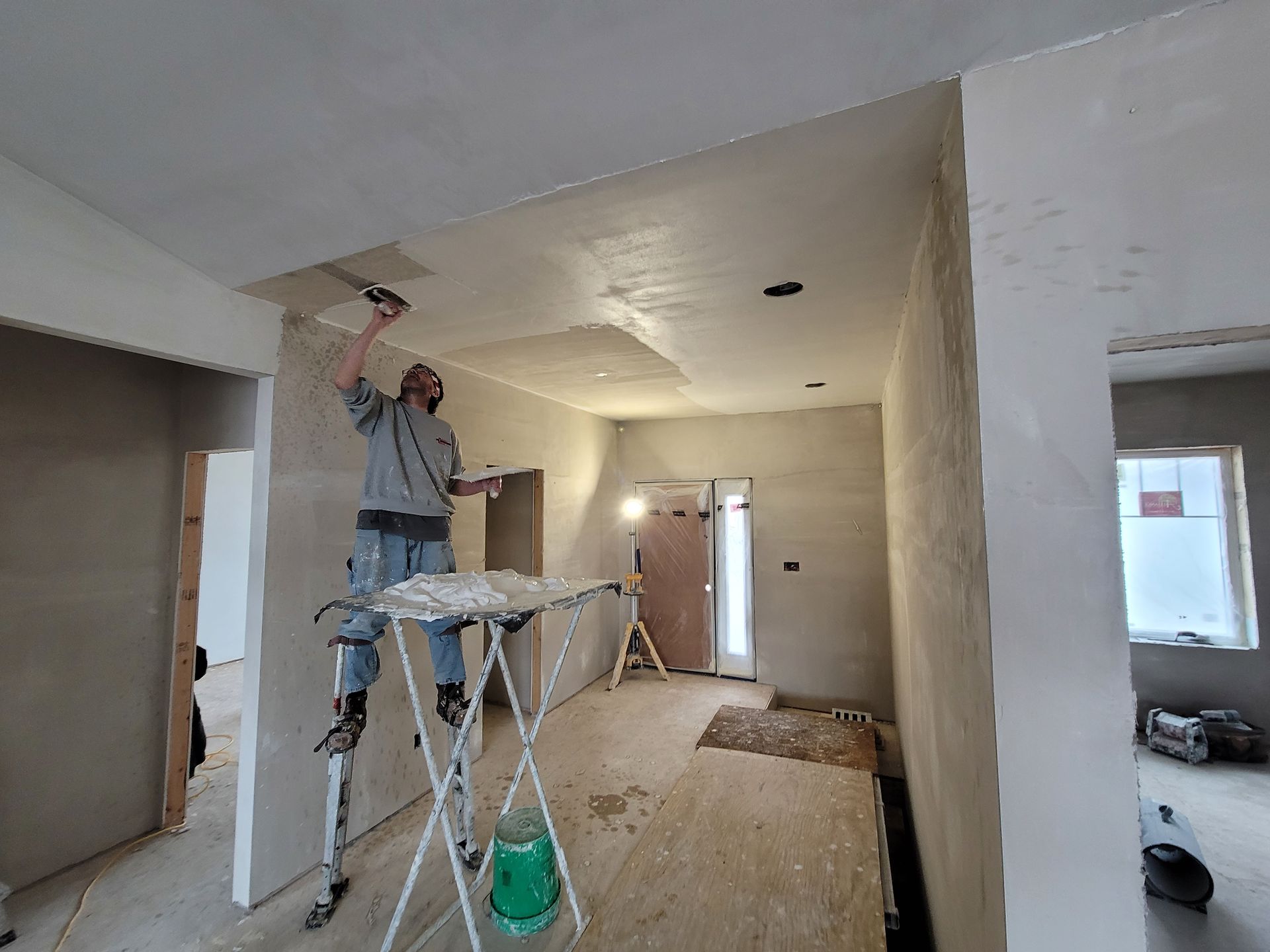 New construction plastering
