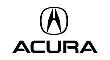 Acura logo with the brand name below a stylized letter