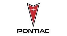 Pontiac logo: Red arrowhead with white star, black text