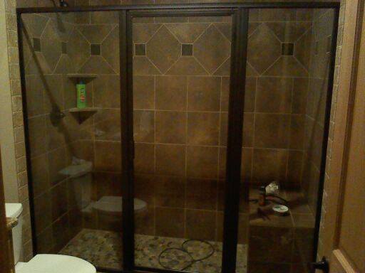 Shower door with custom shape