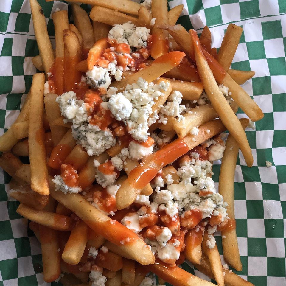 Fries with bleau cheese