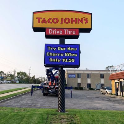 Taco John's sign with 