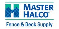 Master Halco logo with blue fence and deck supply text