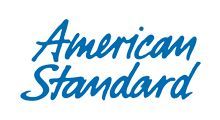 Blue American Standard logo on a white background