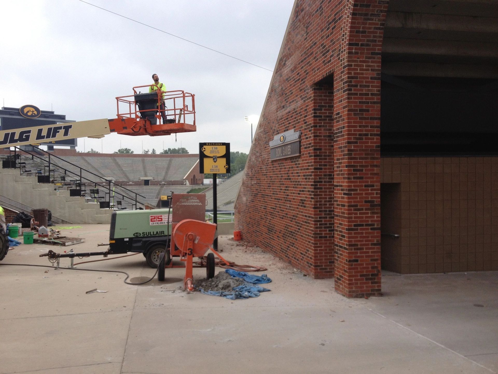 Technical Specialty Systems Tuckpointing Kinnick Stadium