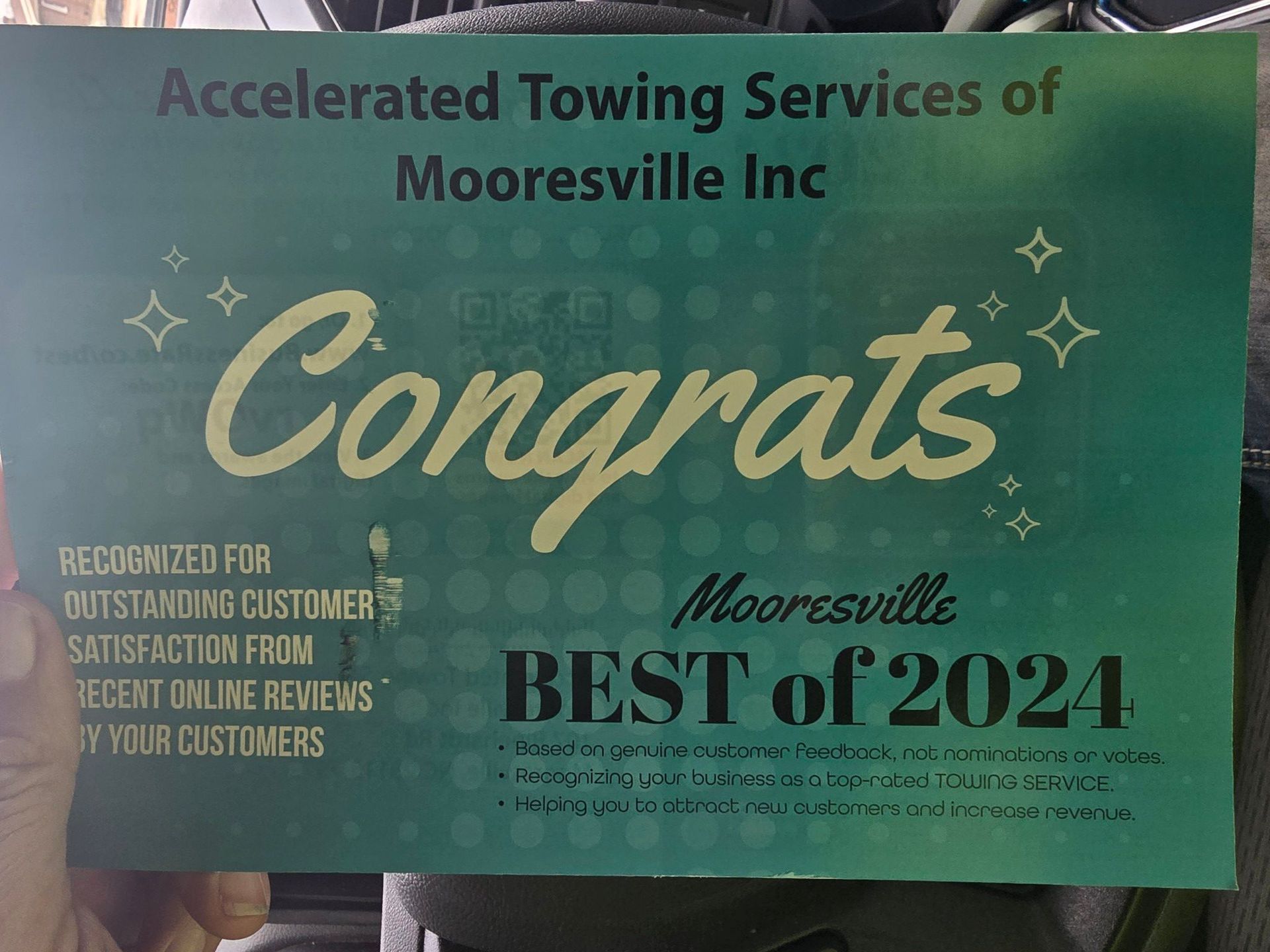 Mooresville Best of 2024 award