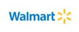 Walmart logo in blue with yellow spark symbol
