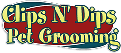 Clips n' Dips Pet Grooming logo