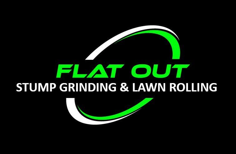 Flat Out Stump Grinding & Lawn Rolling Logo