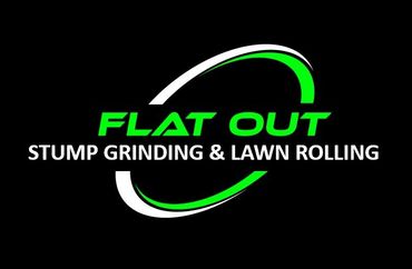 Flat Out Stump Grinding & Lawn Rolling Logo