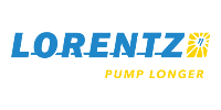 Lorentz logo in blue and yellow with the tagline “Pump Longer”