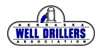 Nebraska Well Drillers Association logo with a blue oval badge and drill graphic