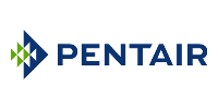 Pentair logo in blue and green on a white background
