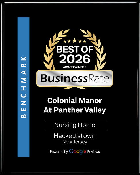 A sign that says best of senior living 2025 winner