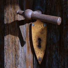 Antique door lock