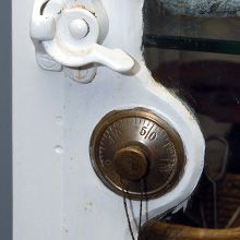 Antique combination lock