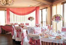 pink wedding inside