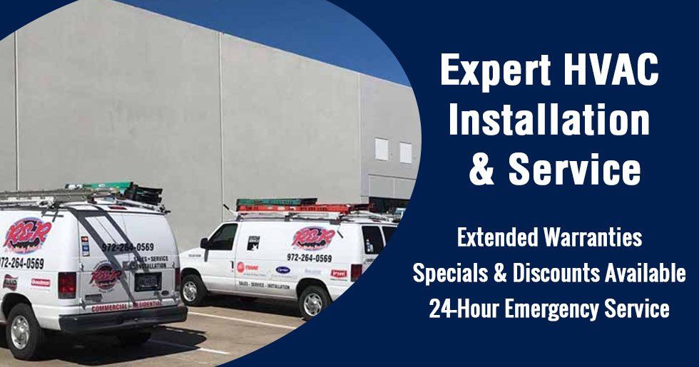 An ad for expert hvac installation and service