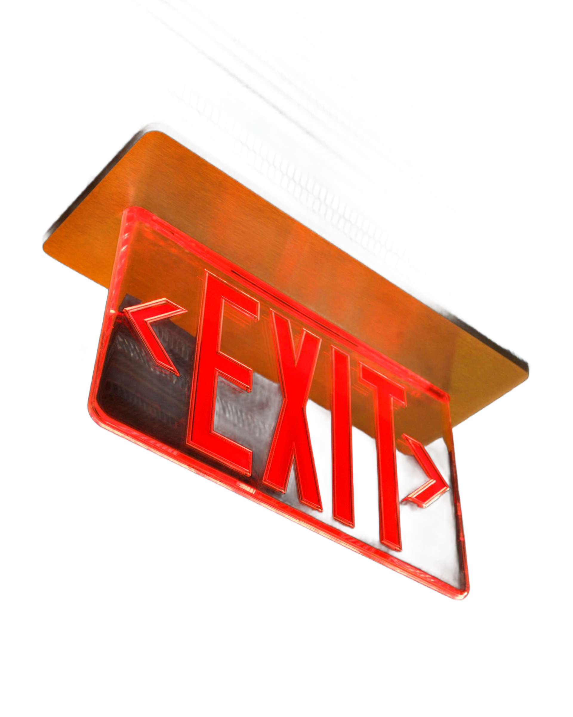 Red fire alarm with strobe light mounted on a white wall.