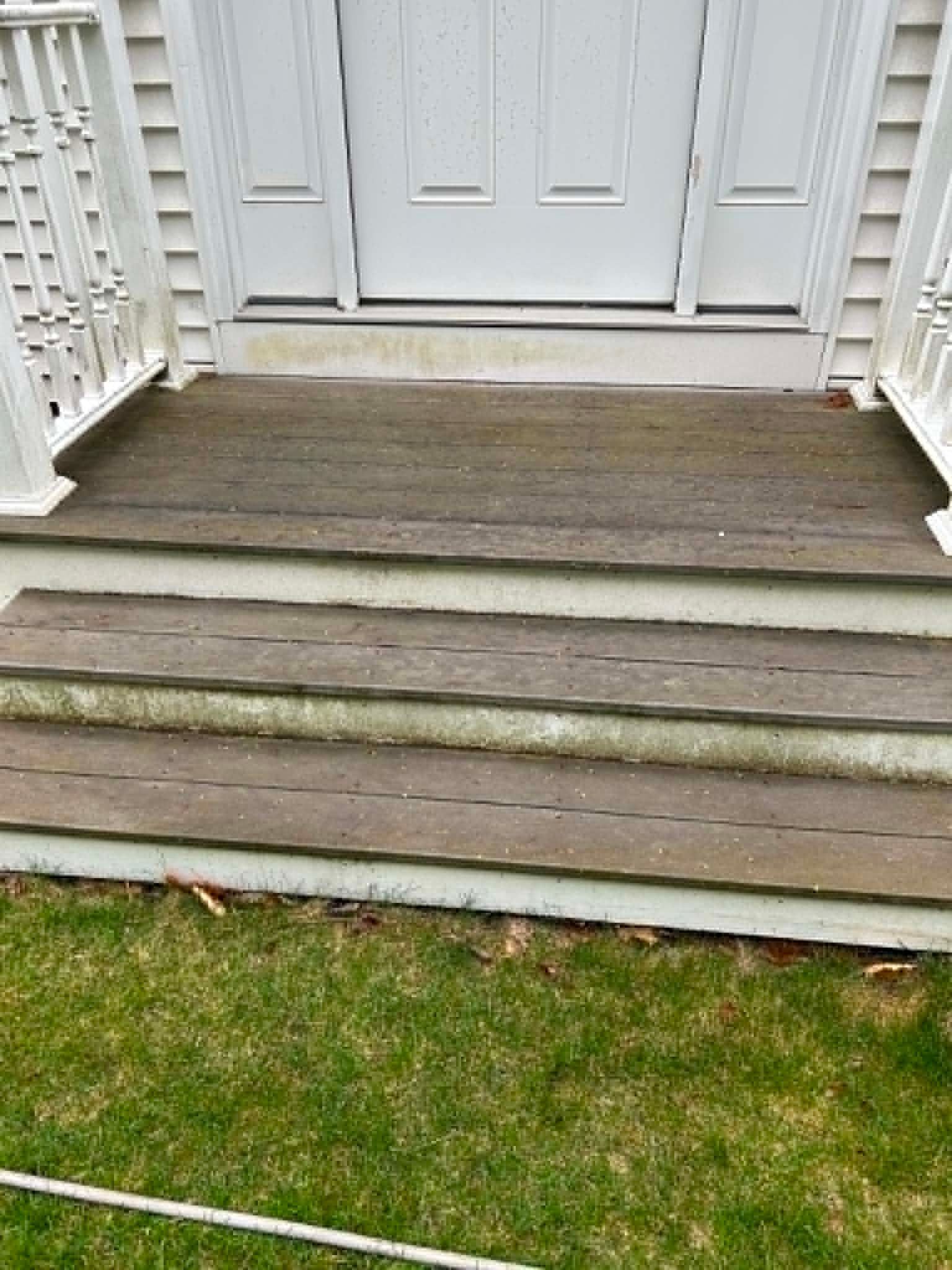 stairs cleaning - before
