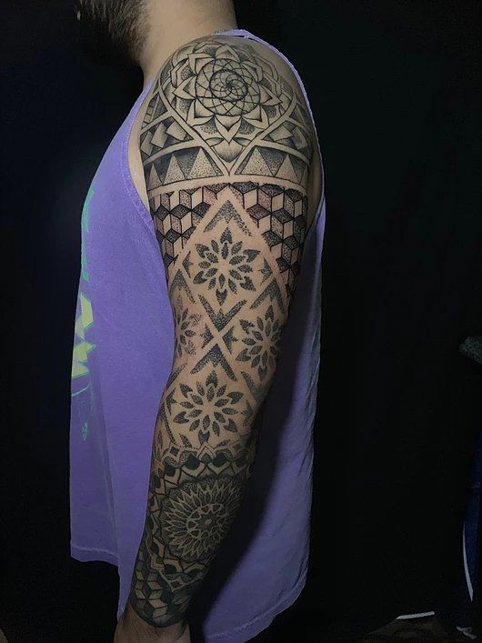 Full arm tattoo