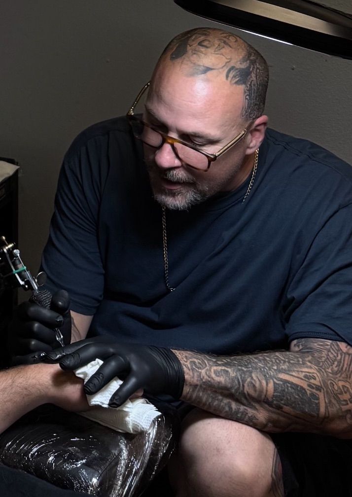 Ryan Tragks, Tattoo Artist, portrait