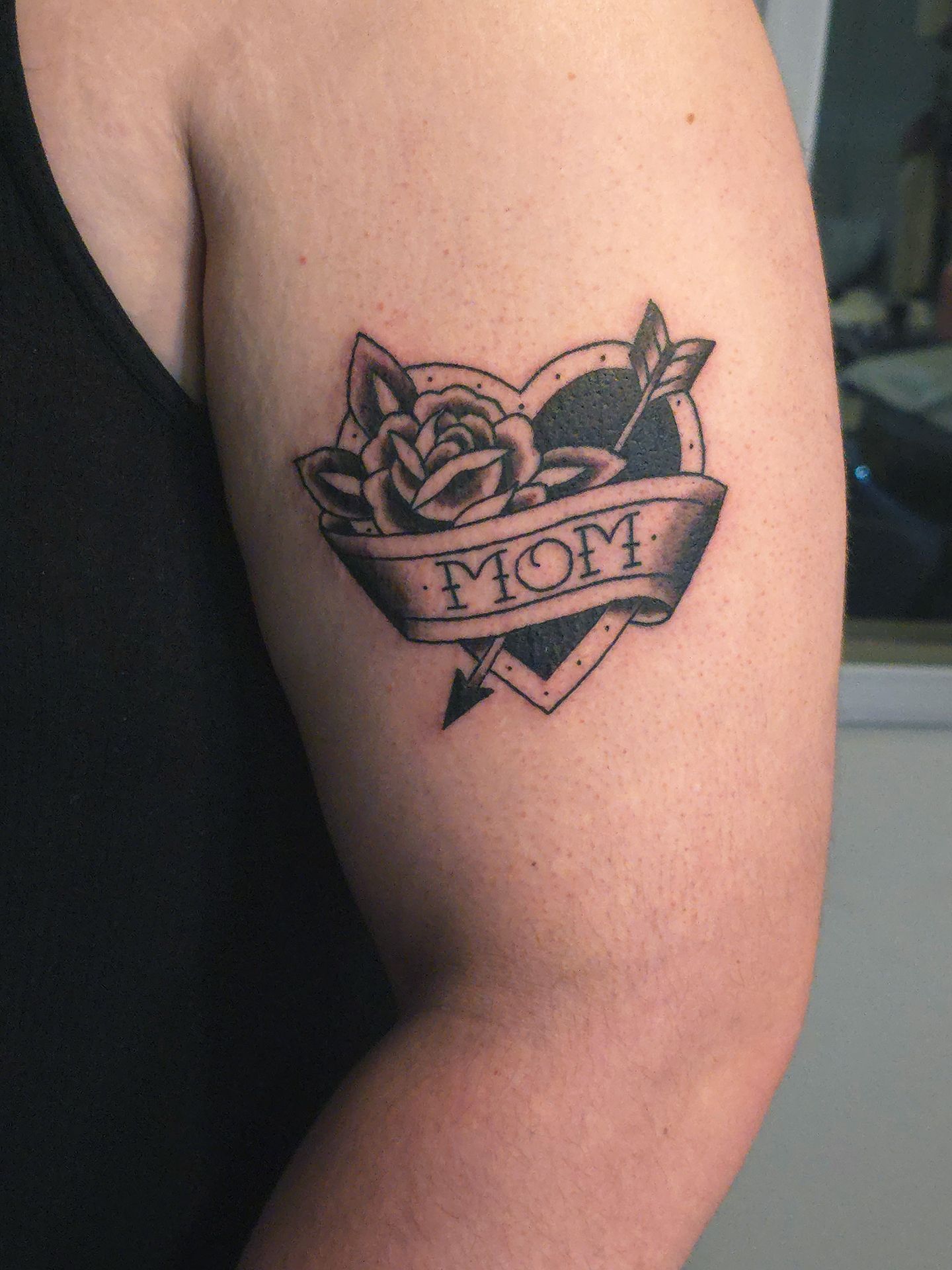 Love Mom tattoo