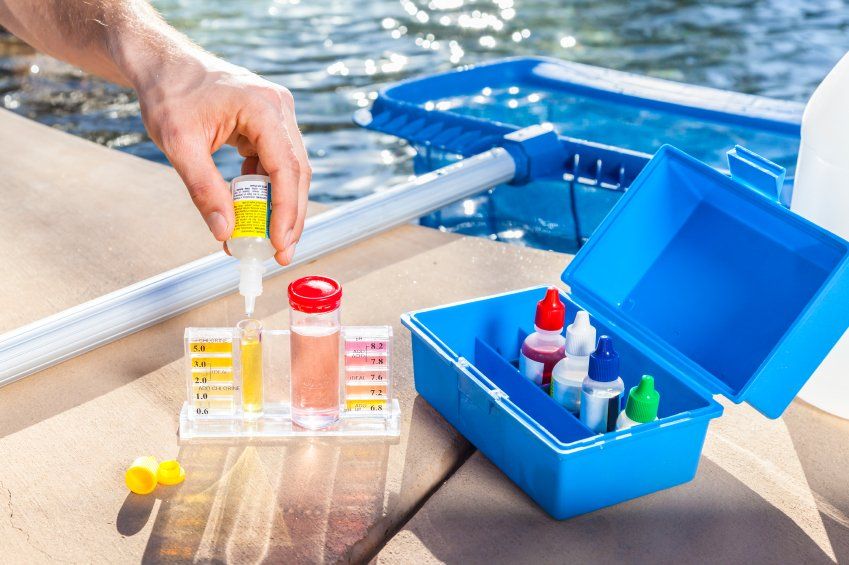 Pool chemical test