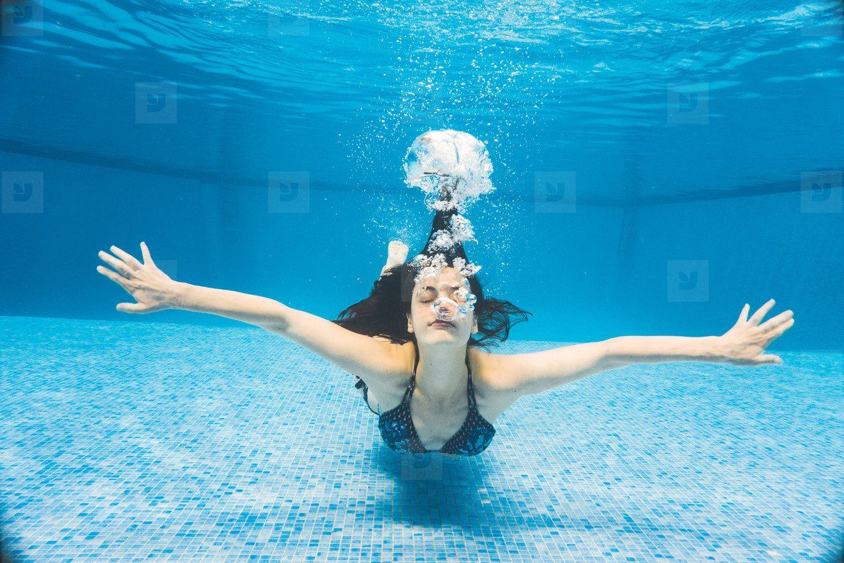 Woman swimming