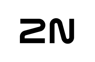 Black stylized “2N” logo on a white background