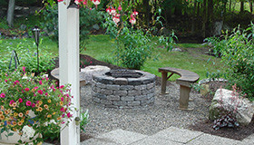 Landscaping and stone paving